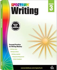 Spectrum Writing Grade 3, Ages 8 to 9, 3rd Grade Writing Workbook, Informative, Opinion, News Report, Letter, and Story Writing Prompts, Writing Practice for Kids - 136 Pages