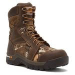 Carhartt Boots Men's 8 Inch Camo Rugged Flex Waterproof Insulated CSA Boot Composite Toe 14 Wide Brown/Camo