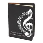 Gzrlyf Music Journal Music is What Feelings Sound Like Notebook Music Teacher Musician Gifts Music Lover Journal (Music What Feelings Notebook)