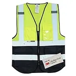 Salzmann 3M Multi-Pocket Safety Vest - Reflective High Visibility Vest - Made with 3M Reflective Material - Meets ANSI/ISEA107
