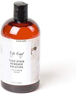 Eye Envy Tear Stain Remover Solution for Cats|100% Natural and Safe|Recommended by Breeders/Vets/Cat Fanciers/Groomers|Contains Colloidal Silver, 16oz