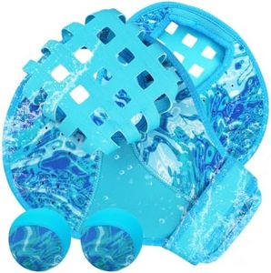 Diaomao Water Baseball Glove and Ball Set for Swimming Pool Beach Lake Catch Games - 2 Water Baseball Gloves & 2 Bouncing Balls,Summer Birthday for Teens Adults