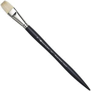 Winsor & Newton Artists' Oil Brush - Flat (Long Handle) - Size #12