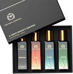 The Man Company Specially Curated Perfume Set, Gifts for Men 4X20Ml - A Gentlemen's Desire | Premium Long-Lasting Fragrance| Citron For Travel| Intense For Office| Musk For Sports| Joy For Outing,80 Ml