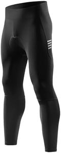 Santic Pantalones de ciclismo para hombre, de montaña, transpirables, acolchados, 4D, gel, largos, para ciclismo, moto, bicicleta de montaña, MTB