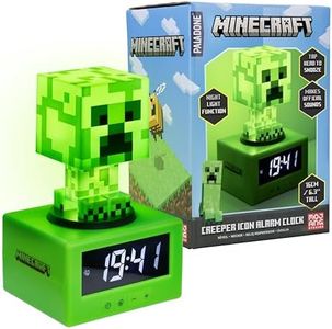 Paladone Minecraft Creeper Digital Alarm Clock