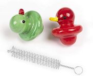 Dwilke Glass Duck Art Tube Cover, 2