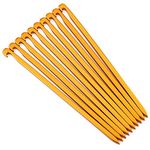 10 x Aluminium Outdoor Camping Hiking Tent Peg, 16 cm/6.29 Inches Rust Resistant Pegs Lightweight Portable for Camping Hook (Yellow)