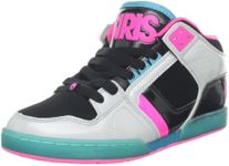 Osiris Women's NYC83 Mid Skate,Grey/Black/Pink,9.5 M US