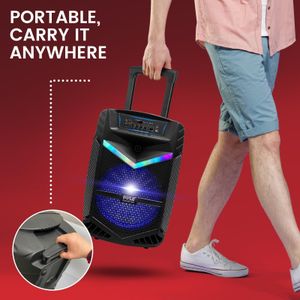 Pyle Bluetooth Karaoke Machine – 1200W Portable Speaker System