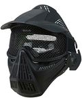 Combat Airsoft Full Face Poly Mesh Mask Adjustable One Size Fits All Softair 6mm