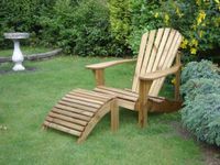 Furniture Alfresco Adirondack Chair & Footstool Plans/templates/blueprints