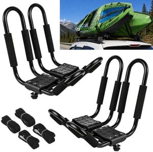 CROSSHIP 2 Pairs Kayak Roof Racks, Heavy Duty, Car Top Mount