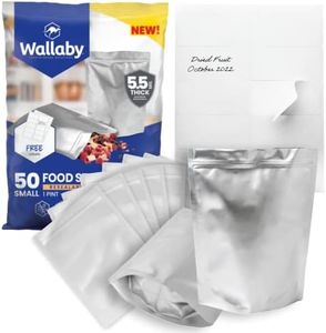 Mylar Bag Gusset Cup Pint Quart Gallon Silver (50, 1 Pint)