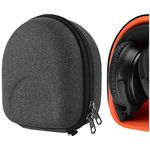 Geekria Shield Headphones Case Compatible with Bose QuietComfort 45, QC35 II, QC35, QC25, QCSE Case, Replacement Hard Shell Travel Carrying Bag with Cable Storage (Dark Grey)