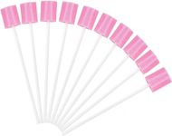 100 Pcs Oral Swabs, Oral Care Sponge Swab, Swab Dental Stick, Mouth Swabs Sponge for End of Life Care, Tooth Cleaning Tool, Disposable Mouth Cleaning Sponge Swab, Foam Swab Sticks for Oral Care(Pink)