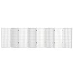 Oriental Furniture 3-Feet Tall Window Pane Shoji Screen, White 8 Panel