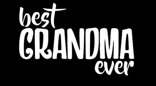 Makarios LLC Best Grandma Ever Decal Vinyl Sticker Cars Trucks Vans Walls Laptop MKR| White |5.5 x 3.5 in|MKR130