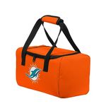 FOCO - NFL Officially Licensed Team Logo Dual Compartment Insulated Lunch Box Cooler Duffel Bag (Miami Dolphins)