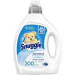 Snuggle Liquid Fabric Softener, Dye Free for Sensitive Skin, 2X Concentrated, 200 Loads, white, 2.36 l (Pack of 1)