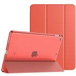 TiMOVO for iPad 10.2 Case iPad 9th Generation 2021/ iPad 8th Generation 2020/ iPad 7th Generation 2019 Case,Slim Translucent Hard PC Protective Smart Cover with Stand for iPad 10.2 Inch, Coral Orange