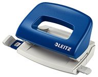 Leitz Hole Punch, 10 Sheets, Guide Bar with Format Markings, Metal and Plastic, NeXXt Range, 50580035 - Blue