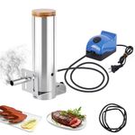 YUCHENGTECH Cold Smoke Generator Outdoor Smoke Generator Smoke Tube for Pellet Smoker Cold Smoker Box Stainless Steel Portable Electric Smoker with Air Pump Hot & Cold Smoking Works with Any Grill