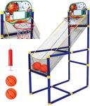 Taylor & Brown Portable Indoor/Outdoor Basketball Stand, Net, Hoop, Backboard, Arcade Game, Adults Children Outdoor Indoor Sports Game Set Exercise Fun for Ages 3+