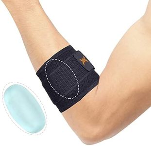 Thx4COPPER Coudière Epicondylite Support de Compression avec Silicone, Coudière Strap Tennis,Golf Elbow, Bandage de Coude Réglable pour Tendinite, Bandage d'avant Bras-M