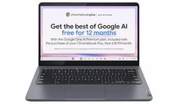 Lenovo IdeaPad Slim 3 Chromebook Plus | 14 Inch Full HD Laptop | Intel Core i3-N305 | 8GB RAM | 256GB SSD| Chrome OS | Storm Grey