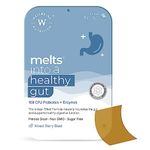 Wellbeing Nutrition Melts Healthy Gut | To Curb Indigestion, Gas, Acidity and Bloating, Gut Health Supplement with 10 Billion CFU Probiotics, Digestive Enzymes (30 Oral Strips)