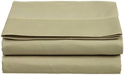 Clara Clark Supreme 1800 Collection Single Flat Sheet, Full, Sage Olive Green