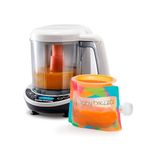 Baby Brezza One Step 3 in 1 Baby Food Maker | One Step Steamer, Blender & Processor | Includes 3 Reusable Food Pouches