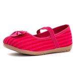 Bonito by Khadim's Synthetic Leather PVC Sole Trimming Magenta Casual Casual Shoe for Girls - Size 9