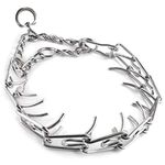 PSK PET Part Stainless Steel Chrome Plated Prong Collar for Dogs - 20 inch