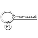 Best Friend Keychain Gifts for Friends BFF Besties Funny Companion I Got Your Back for Daughter Son Families Women Men Christmas Birthday Valentine Graduation Stocking Stuffers Friendship Keyring