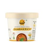 Instabites Ready to Eat Sambar Rice Cup 65g, No Added Preservatives and Ready to Eat in Minutes - Pack of 1