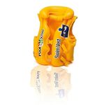 CINIFFO Pool School Deluxe Swim Vest Swimming Rings for Kids Inflatable Deluxe |3 Chambers Inflatable Jaket for Kids 3-6 Years - Yellow (Swimming Vest Life Jacket)