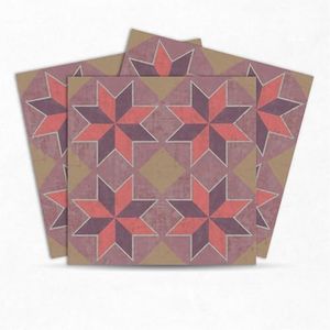 Mosaicowall DIY Peel and Stick Self Adhesive Floor Tiles for Kitchen, Living Room | Anti Skit Flooring Tile FST002-8 X 8 Inches (Pack of 36)