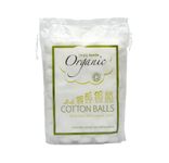 Simply Gentle Organic Cotton Balls – Large 100% Organic Cotton Wool Balls – Soft & Gentle for Delicate Skin – Highly Absorbent – 100 Balls Per Pack (Pack of 6)