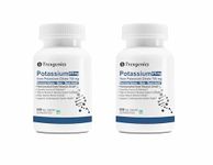 Trexgenics POTASSIUM CITRATE 750 mg Pharmaceutical Grade Electrolyte Balance, Nerve & Muscle Health VEGAN & NON-GMO (60 Vcaps) (Pack of 2)