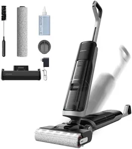 DREAME H14 Pro Wet Dry Vacuum Cleaner, 180° Lie-Flat Vacuum Mop, 140°F Washing and Fast Hot Air Drying, Powerful 18kPa Suction Floor Cleaner Machine, Easy GlideWheel Movement, Smart App Control