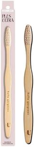 Plus Ultra Bamboo Toothbrush - BPA Free Soft Bristle Toothbrush for Adults - Dentist-Approved All-Natural Toothbrush with “Hello Gorgeous” Etched on Handle