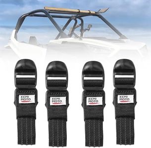 KEMIMOTO Set of 4 Shovel Clamp Straps for Roof Rack – Fits Tools with 1.5"-3.5" Diameter and Mounts on 0.85"-2.5" Roll Bars. Compatible with Maverick X3, Teryx, Talon ZFORCE 1000, and Polaris Ranger.