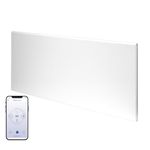 Adax Neo Wifi Electric Panel Heater/Convector Radiator With Timer, Thermostat, Voice Control, Splash Proof, Wall Mounted (White, 1500W)