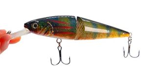 5.5" Jack The Ripper Suspending Jerkbait Bass Fishing Lure Bait Life-Like Diving Deep Trout Shad (Yellow Perch INJ)