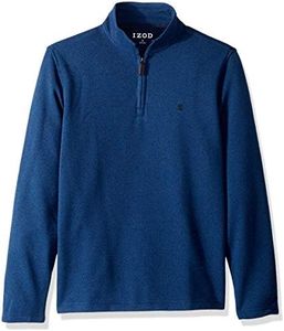 IZOD Men's Road Trip Full Zip Polar Fleece Jacket, New Estate Blue, Small