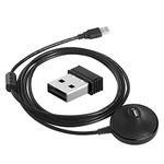 CooSpo ANT+ USB Stick Dongle with 2M/6.56FT Extension Cable, ANT+ Dongle for Zwift Garmin Forerunner Sunnto PerfPRO Studio Rouvy BKOOL Peloton CycleOps TrainerRoad, ANT+ Receiver for Bike Trainers