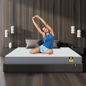 Centuary Mattresses Sleepables 8-Inch Queen Size Orthopedic Memory Foam Back Support Pressure Relieving Roll Pack High Resilience (HR) Foam Mattress | 10 Years Warranty | (78x60x8)