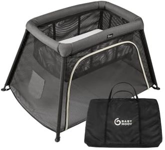 Babymoov Moov & Comfy 3-in-1 Travel Crib & Playard, Charcoal